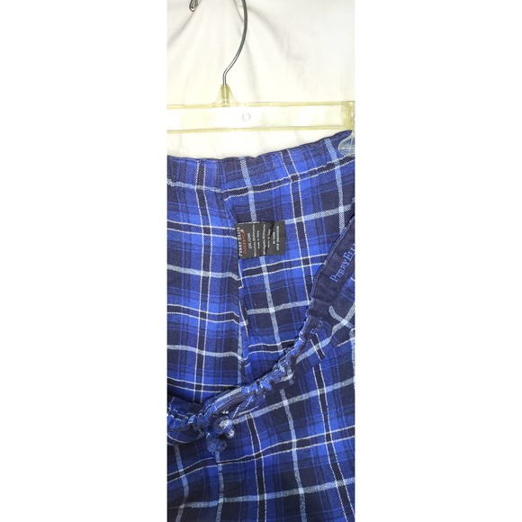 Perry Ellis Cotton Blue Plaid Lounge Sleep Pants Size 2X-Large - Picture 3 of 4